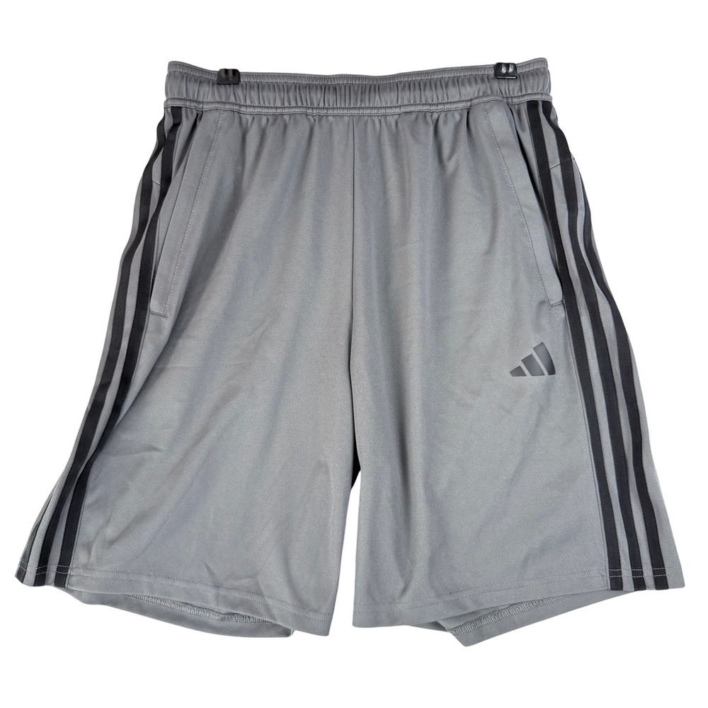Adidas AEROREADY Shorts Mens Medium Grey IB8245 Sporty Athleisure Gymwear